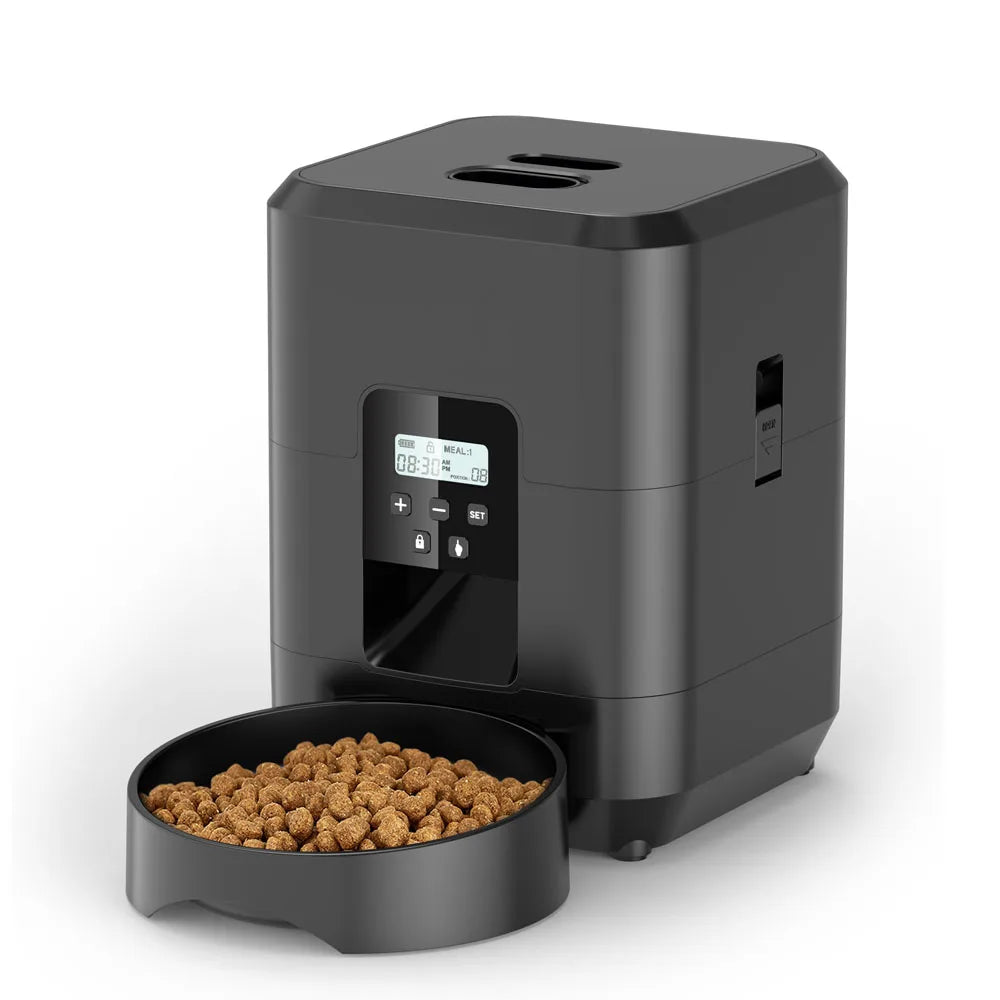 Distributeur automatique de croquettes pour chats et chiens avec minuterie