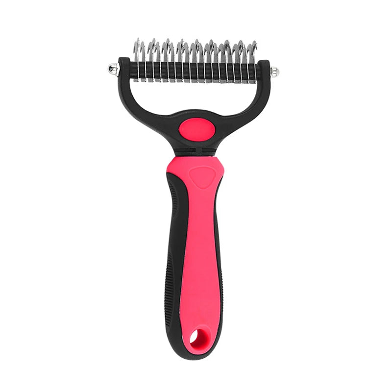 Brosse Démêlante Frimousse™ — Démêloir Professionnel Double Face pour Chien & Chat