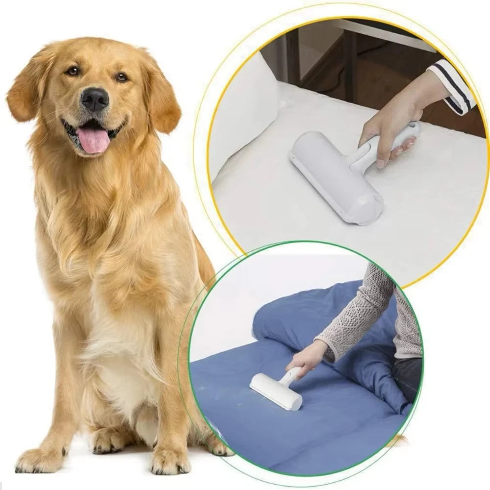 Rouleau Anti-Poils Frimousse™ — Éliminateur de Poils Réutilisable pour Chien & Chat