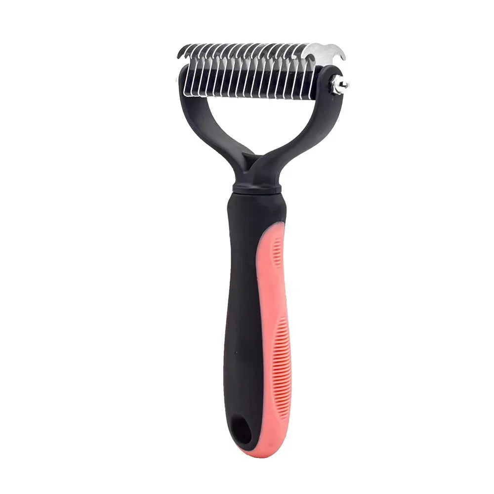 Brosse Démêlante Frimousse™ — Démêloir Professionnel Double Face pour Chien & Chat