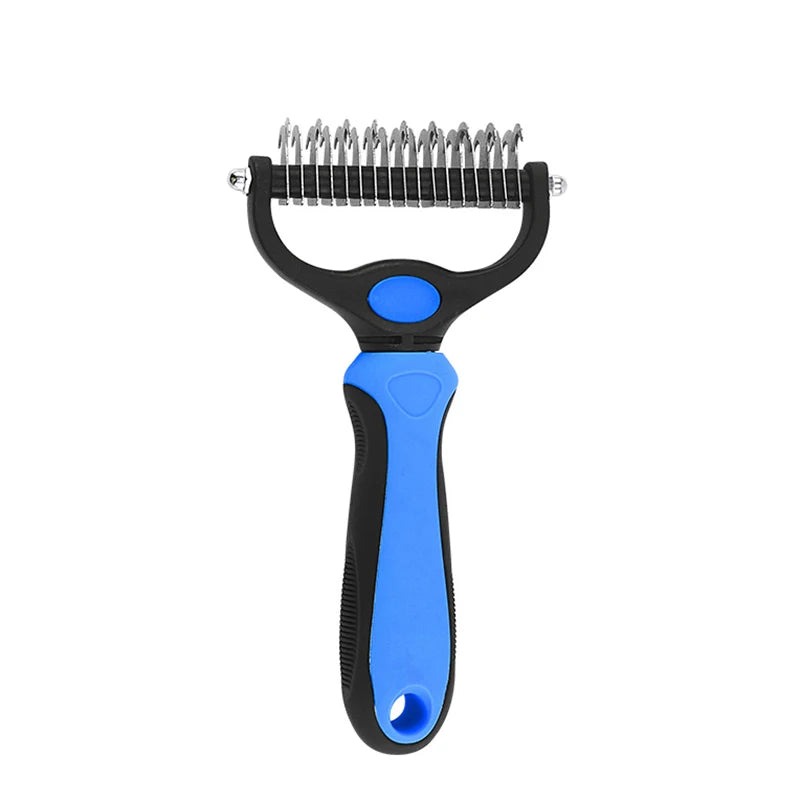 Brosse Démêlante Frimousse™ — Démêloir Professionnel Double Face pour Chien & Chat
