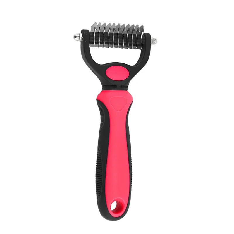Brosse Démêlante Frimousse™ — Démêloir Professionnel Double Face pour Chien & Chat