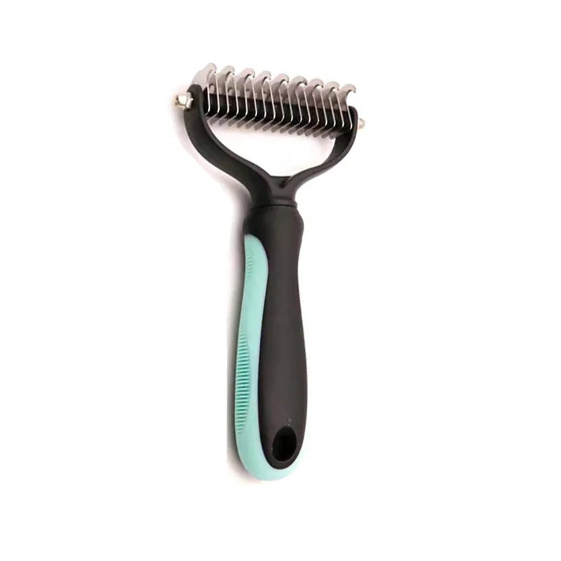 Brosse Démêlante Frimousse™ — Démêloir Professionnel Double Face pour Chien & Chat