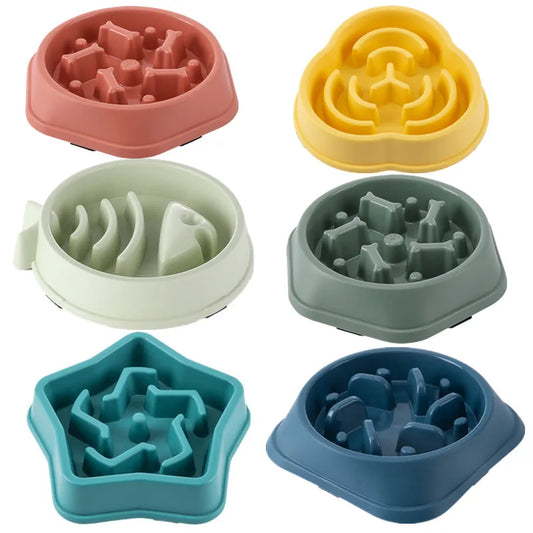 Gamelle anti-glouton pour chien et chat – Bol antidérapant