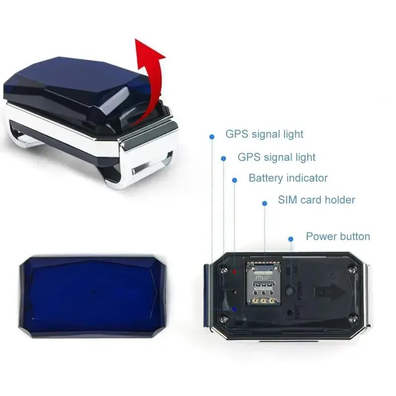 IP67 Waterproof Pet Collar Wifi Light GPS Tracker For Pets Dogs GPS Tracker Kids Personal Locator Anti-Lost Tracking Device