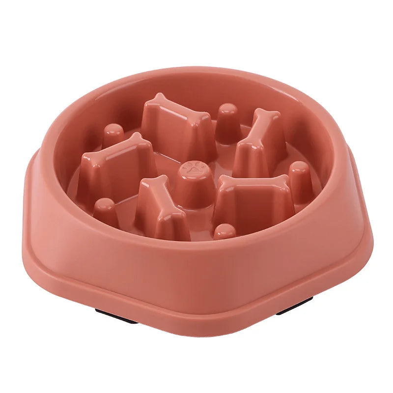 Gamelle anti-glouton pour chien et chat – Bol antidérapant