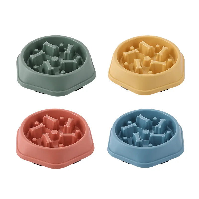 Gamelle anti-glouton pour chien et chat – Bol antidérapant