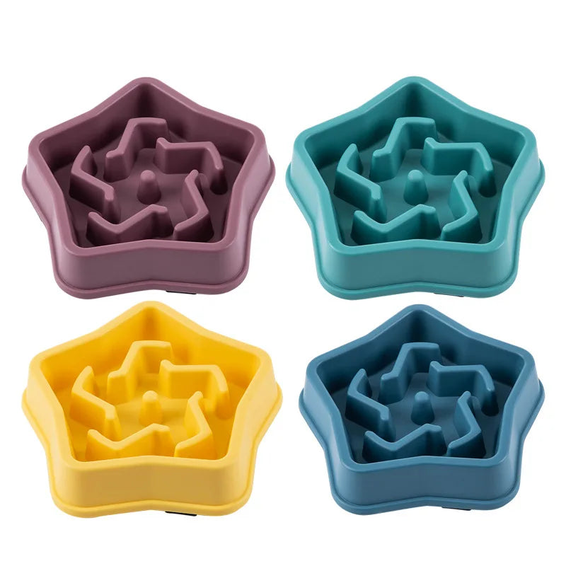 Gamelle anti-glouton pour chien et chat – Bol antidérapant