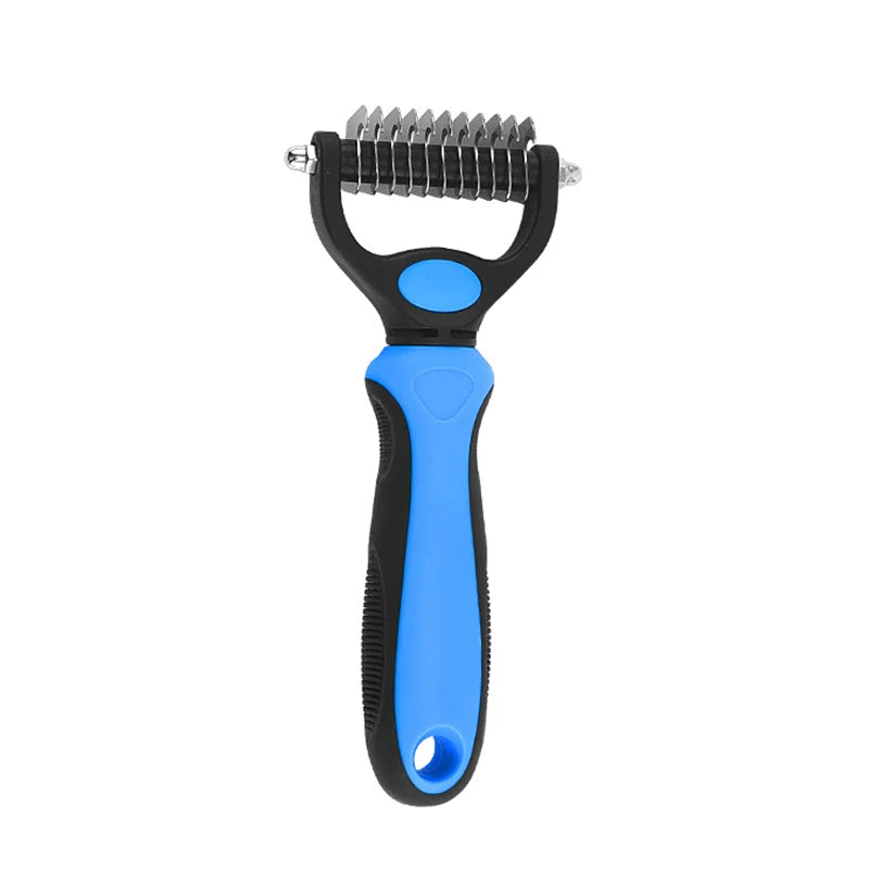 Brosse Démêlante Frimousse™ — Démêloir Professionnel Double Face pour Chien & Chat