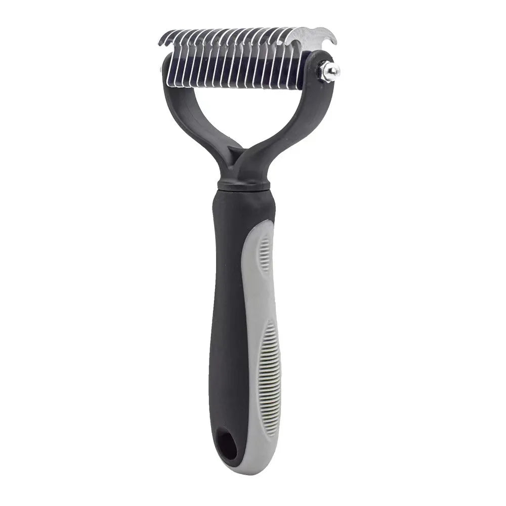 Brosse Démêlante Frimousse™ — Démêloir Professionnel Double Face pour Chien & Chat